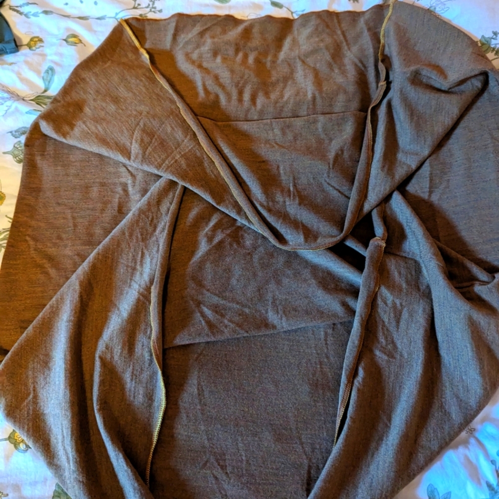 Wool jersey nursing cover/ shawl